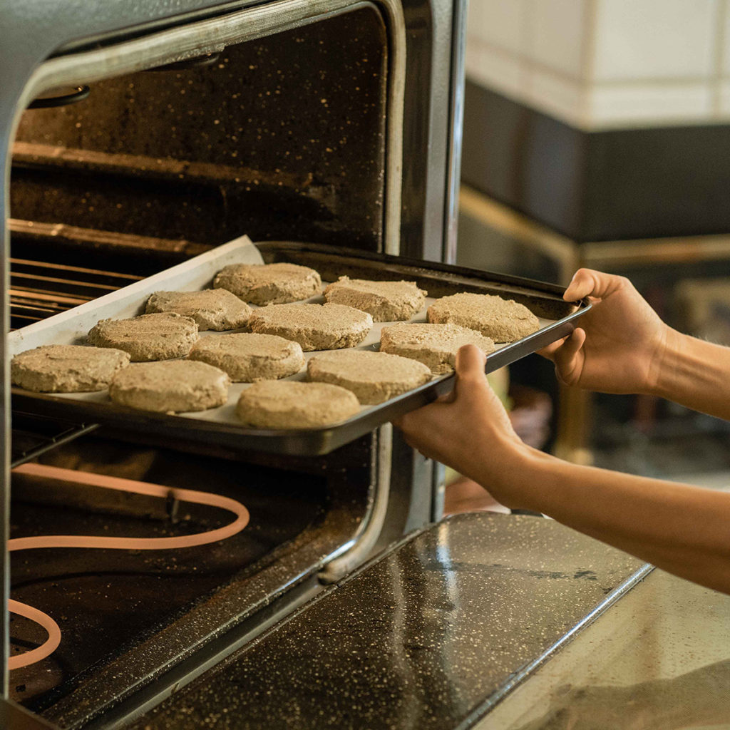 plantbased gluten free quinoa bread recipe in oven